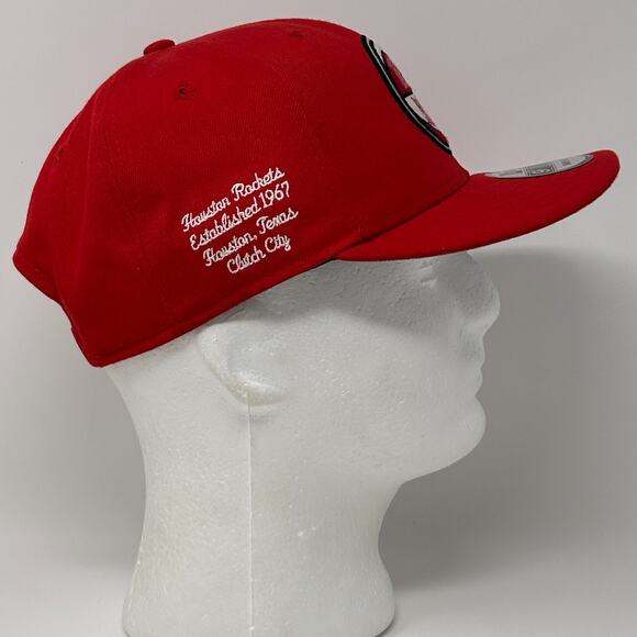 Houston Rockets Hat Cap NBA Basketball Clutch City 1967 New Era Snapback Red - Picture 7 of 10